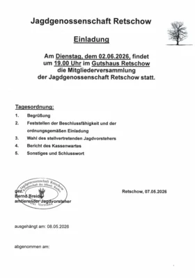 Einladung