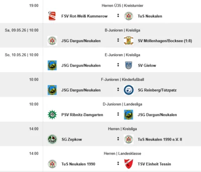 Vorschau Fußball am WE (Bild vergr&ouml;&szlig;ern)