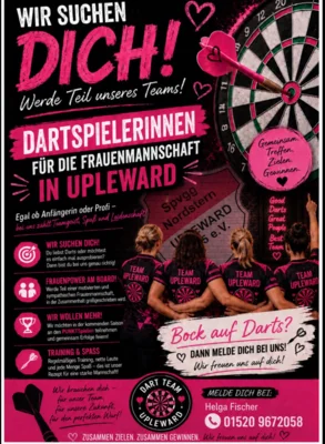 🎯 Frauen für unsere Damen-Dartmannschaft gesucht – Zielwasser reicht, Talent kommt von allein! 😄 (Bild vergr&ouml;&szlig;ern)