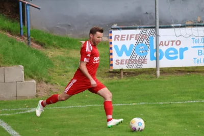 Heiko Haase, hier in einem Heimspiel, erzielte den Teicheler Treffer (Bild vergr&ouml;&szlig;ern)