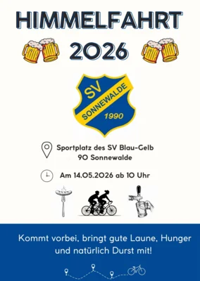 Foto zur Meldung: Himmelfahrt ins Sportlerheim