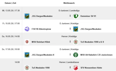 Vorschau Fußball am WE (Bild vergr&ouml;&szlig;ern)