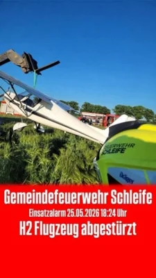 Einsatzbericht 16/2026 - 25.05.2026 H2N1R1 Segelflugzeug abgestürzt, Halbendorf