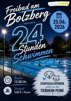 24 Stunden Schwimmen 20.06.2026