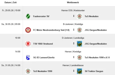 Vorschau Fußball am WE (Bild vergr&ouml;&szlig;ern)