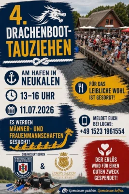 4. Drachenboottauziehen am Hafen (Bild vergr&ouml;&szlig;ern)