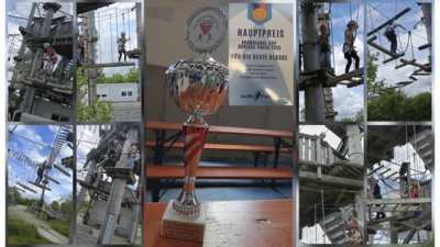 Klettern im Mobi-Park - Hauptpreis beim Grundschule-Cup (Bild vergr&ouml;&szlig;ern)