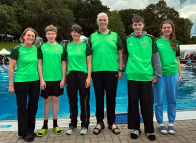 Team Stadthagen v. l. Kati Maaß, Thore Schumann, Elena Gellermann, Benno Ehmke, Sam Gloger, Hermine Lorenz; nicht auf dem Bild: Colin Blume