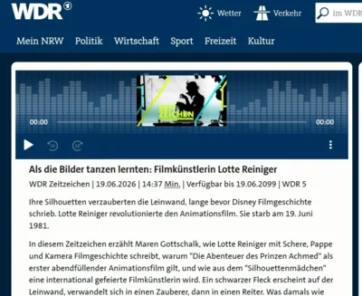 WDR Zeitzeichen - Interview mit Rike Reiniger