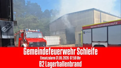Einsatzbericht 17/2026 - 31.05.2026 Lagerhallenbrand, Weißwasser