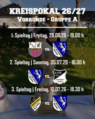 Kreispokal 2026/27 - Vorrunde (Bild vergr&ouml;&szlig;ern)