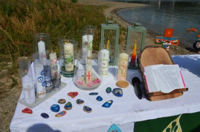 Taufgottesdienst am Rhein in Kripp