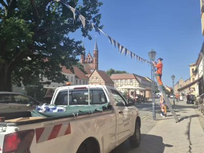 Kyritz schmückt sich heraus zum Altstadtfest