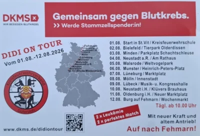 Feuerwehrmann sammelt für die DKMS (Bild vergr&ouml;&szlig;ern)