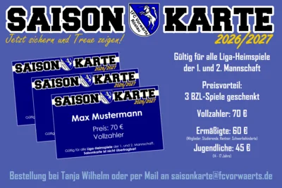 Hol Dir Deine Saisonkarte 2026/27! (Bild vergr&ouml;&szlig;ern)
