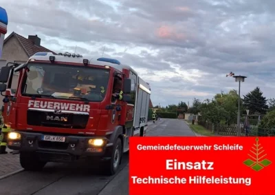 Einsatzbericht 30/2026 - 20.07.2026 H1 Technische Hilfe, Schleife