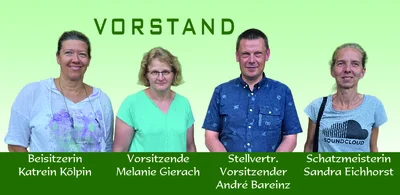 Der neue Vorstand des Heimatverein Calau e.V. (v.l.n.r.) Katrein Kölpin (Beisitzerin), Melanie Gierach (Vorsitzende), André Bareinz (stellv. Vorsitzender), Sandra Eichhorst (Schatzmeisterin), (Foto: Matthias Nerenz) (Bild vergr&ouml;&szlig;ern)