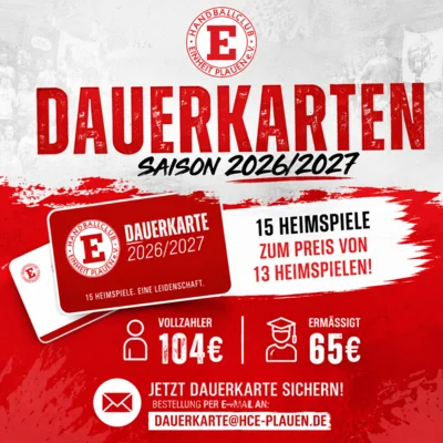 🎟️ DAUERKARTE 2026/2027 – Sei bei jedem Heimspiel dabei! 🔴⚪