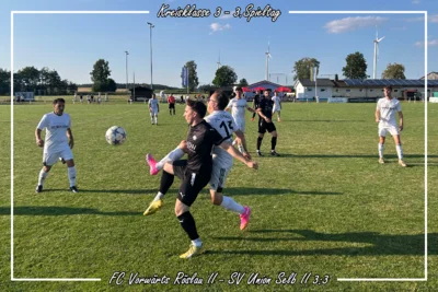 3.Spieltag KK: FC Vorwärts Röslau II - SV Union Selb II 3:3 (Bild vergr&ouml;&szlig;ern)