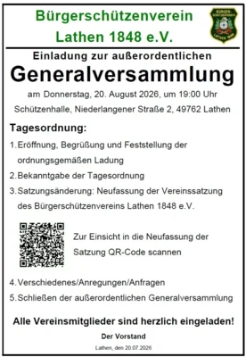 Außerordentlichen Mitgliederversammlung (Bild vergr&ouml;&szlig;ern)