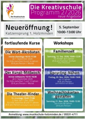 Tipp: Kreativschule Holzminden