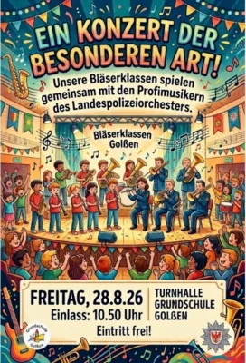 What? Bläserklasse und Polizeiorchester