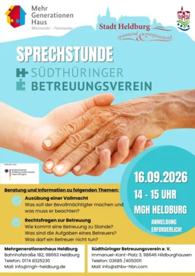 Beratung für Bevollmächtigte und Betreuer mit dem Südthüringer Betreuungsverein (Bild vergr&ouml;&szlig;ern)