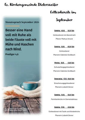 Gottesdienste der Ev. Kirchengemeinde September 2026 (Bild vergr&ouml;&szlig;ern)