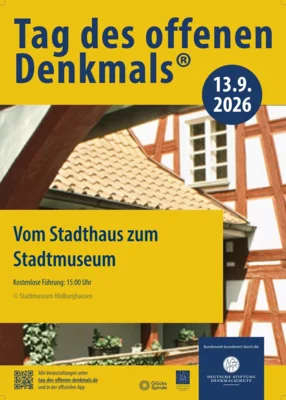 Plakat mit Ausschnitt Innenhof "Alte Post", heutiges Stadtmuseum (Bild vergr&ouml;&szlig;ern)