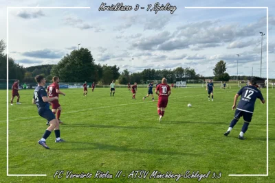 7.Spieltag KK: FC Vorwärts Röslau II - ATSV Münchberg-Schlegel 3:3 (Bild vergr&ouml;&szlig;ern)