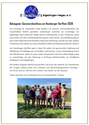 Meldung: Sommerabschluss 06.09.26