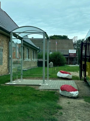 Neue Bushaltestelle in Barkow