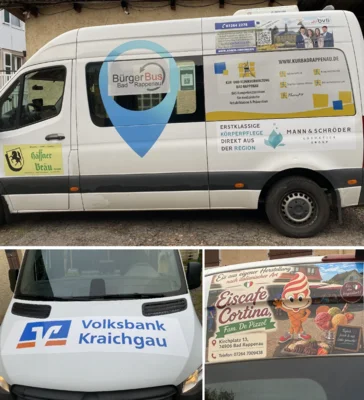 Werbeflächen der Sponsoren