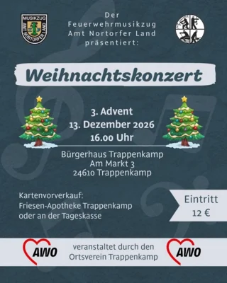 Konzert am 13. Dezember nicht nur für Feuerwehrleute