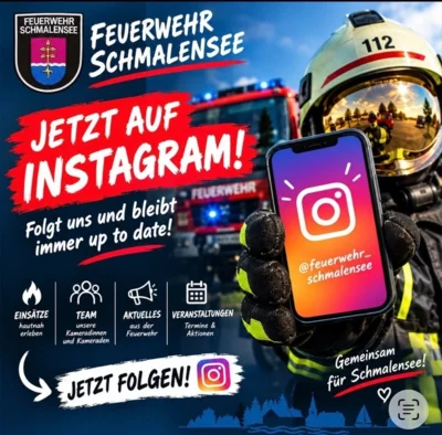 Foto zur Meldung: Das ist neu: Feuerwehr Schmalensee jetzt auf Instagram