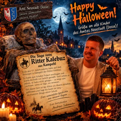 auf dem Bild die Mumie des Ritter Kalebuz