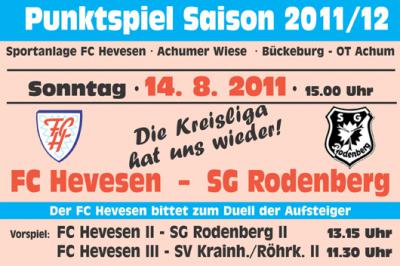 Foto zur Meldung: Kreisligastart des FCH gegen SG Rodenberg