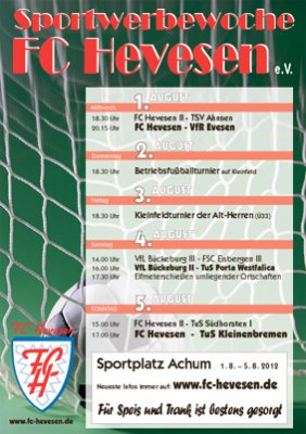 Foto zur Meldung: Sportwerbewoche FC Hevesen