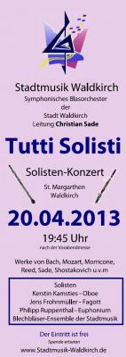 Tutti Solisti - Stadtmusik probt für Kirchenkonzert