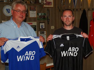 Abo-Wind neuer zusätzlicher Trikotsponsor (Bild vergrößern)