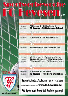 Foto zur Meldung: Sporttage 2013 - FC Hevesen