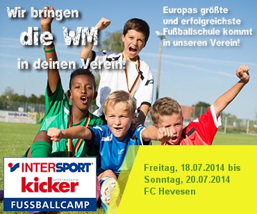 Foto zur Meldung: INTERSPORT kicker Fußballcamp beim FC Hevesen