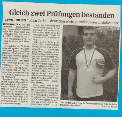Gleich zwei Prüfungen bestanden (Bild vergr&ouml;&szlig;ern)