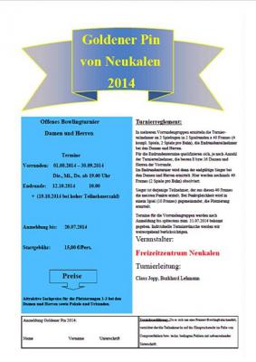 Goldener Pin von Neukalen 2014 (Bild vergr&ouml;&szlig;ern)