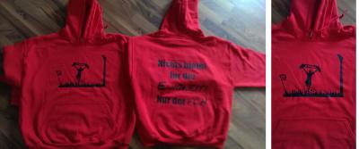 Foto zur Meldung: Kapuzen-Sweat-Shirts im FCH-Look.