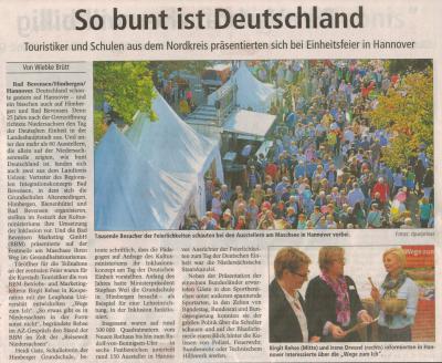 Foto zur Meldung: Zeitungsartikel: So bunt ist Deutschland