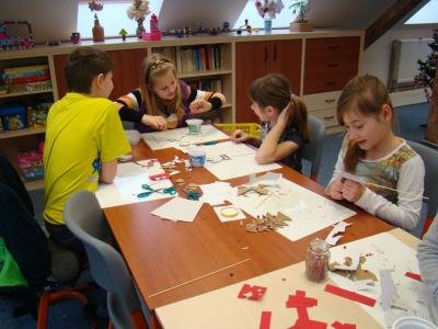 Projekttag Weihnachten in Sluknov