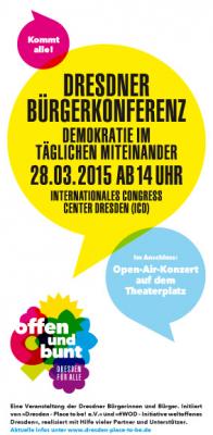 Foto zu Meldung: Dresdner Bürgerkonferenz am 28.03.2015