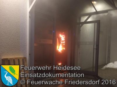 Einsatz 04/2016 | Brennender Geldautomat | Friedersdorf Lindenstraße (Bild vergrößern)