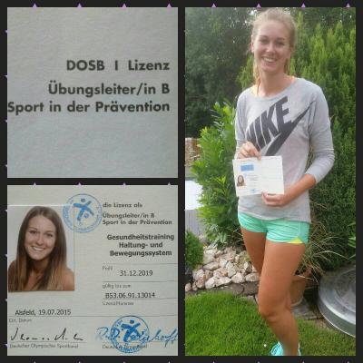 Saskia Werda erwirbt Übungsleiter-Lizenz B "Sport in Prävention"